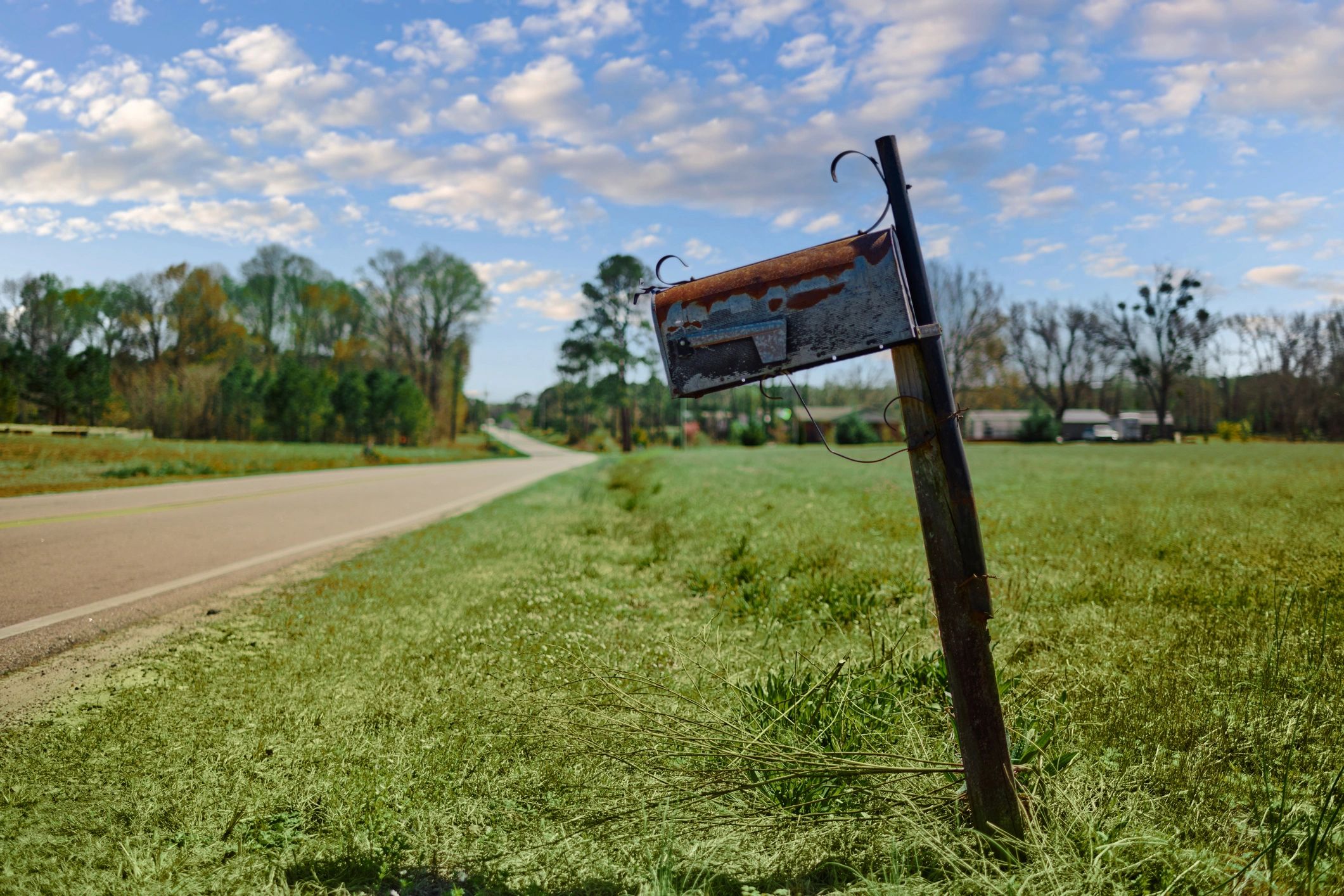 Mailbox representing mailbox rental service